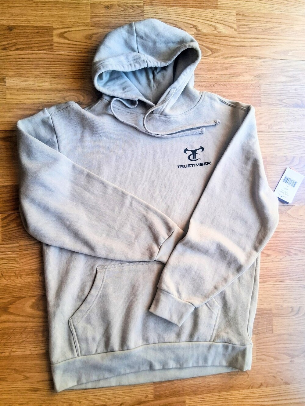 NWT TrueTimber Mens Hoodie Hoodes Sweatshirt, Tan Patriotic, Flag Sz M